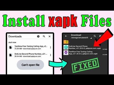Fix Can't open file || How to install xapk file || xapk to apk converter for android || Zarchiver