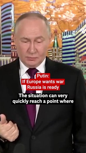 Putin Warns of War with Europe Amid Peace Deal Talks