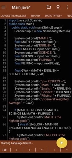 how to compute grade using JAVA #itstudent #fypシ゚ #java #bsit #java