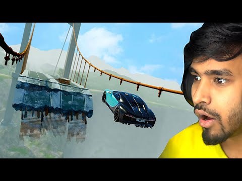 CARS VS BROKEN BRIDGE