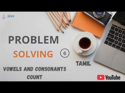 Count Vowels and Consonants in a String using Java | Beginner Java Program | Tamil
