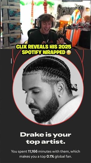 Clix REVEALS his 2025 Spotify Wrapped 😳