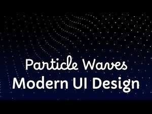 Create Stunning Particle Waves Background with Three.js | Interactive Website Design Tutorial