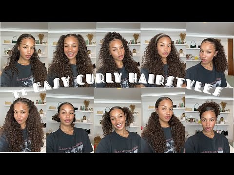 TUTORIAL | 11 EASY CURLY HAIRSTYLES