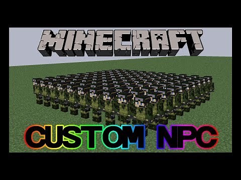 Minecraft | CUSTOM NPC MOD | CREATE YOUR OWN ARMY | Mod Showcase