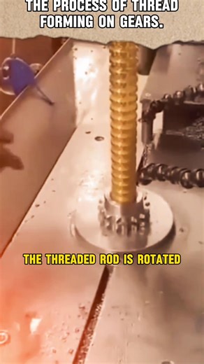 The thread forming process on a gear. #machine #gear #forming #tools #trending | M-Tube TV