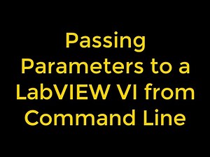 How to Run a LabVIEW VI from Command-Line and Pass Parameters!