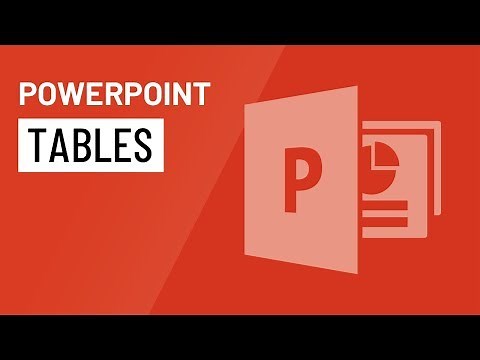 PowerPoint: Tables