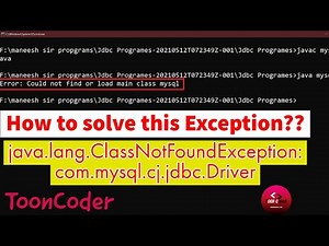 java.lang.ClassNotFoundException: com.mysql.cj.jdbc.Driver solved | how to solve jdbc.Driver Error