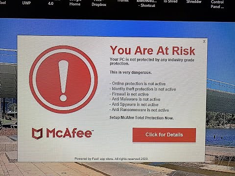 "McAfee Popup" how to Remove