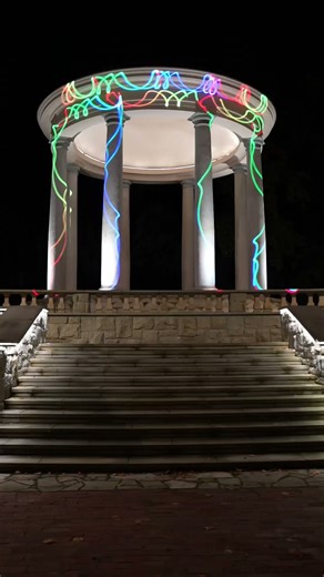 POV: When you push your luck 🚋😅 Stay for the laser magic! #laserart #lasercube #compilation