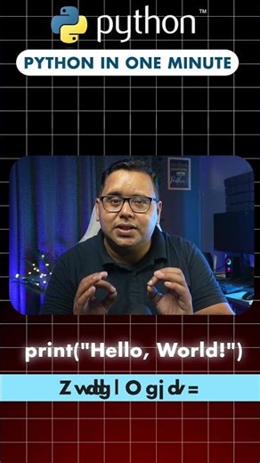 👉 Python Tutorial for Beginners | Print Your First Program in 1 Minute #shorts #python