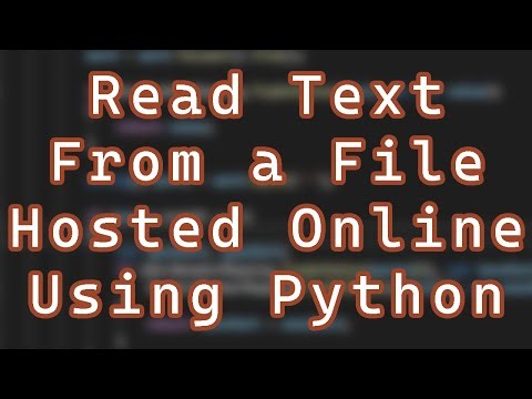 How to Read a Text File Directly From Internet Using Python