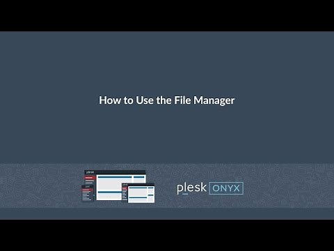 How to Use the File Manager