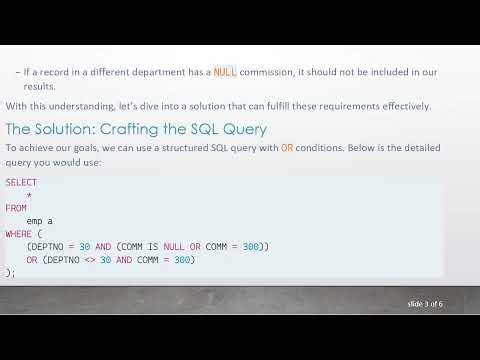 A Comprehensive Guide to Fetching Employees with Commission Values in SQL