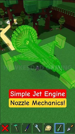 Roblox Build a Boat for Treasure Simple Fighter Jet Engine Nozzle Mechanics #roblox #babft