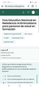 Foro Educativo Nacional en Resistencia Antimicrobiana para personal de salud en formación.