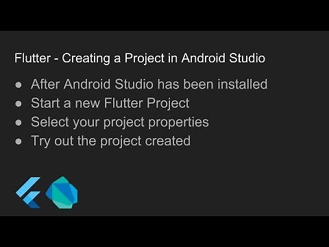 Flutter - Creating a Project in Android Studio