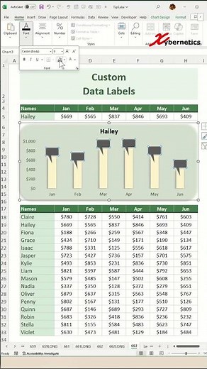 Creating Custom Data Labels in Excel - Excel Tips and Tricks