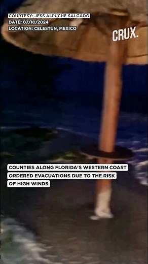 Hurricane Milton Batters Mexico’s East Coast with Powerful Waves, Strong Winds