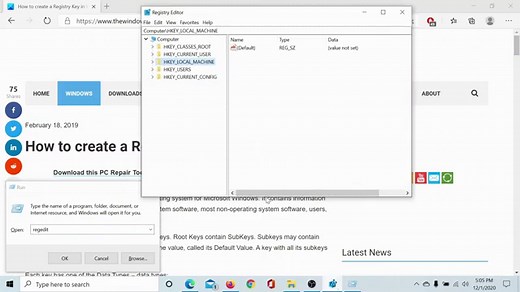 How to create a Registry Key in Windows 11