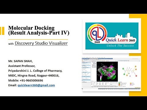 Docking result analysis using Discovery Studio visualizer