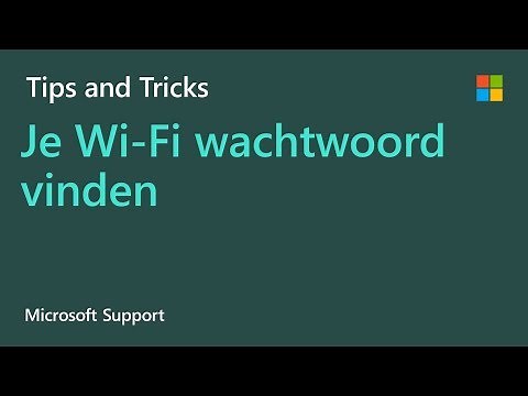 Het wachtwoord voor je Wi-Fi-netwerk zoeken in Windows | Microsoft