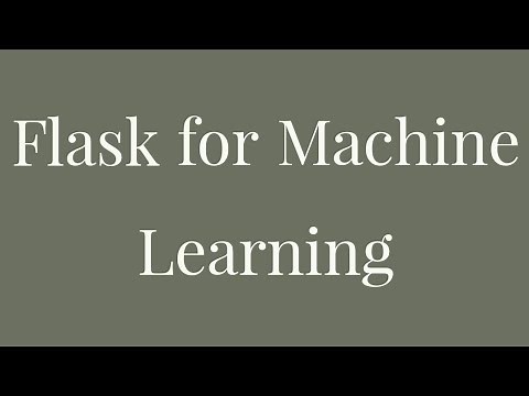 Building API for Machine Learning Model with Flask