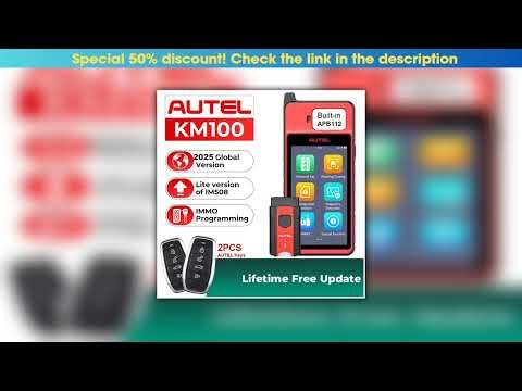 Get Autel MaxiIM KM100 Key Fob Programmer Immobilizer Tool Key Creation IMMO Learning Chip Read Wri