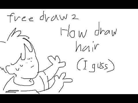(ROBLOX)Free draw 2 tutorial:how to draw hair