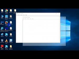 How to open Notepad with a in Windows10 step by step