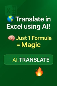 5.1K views · 35 reactions | Translate Instantly in Excel Using AI |...