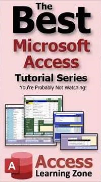 The Best Microsoft Access Tutorial Series You're Probably Not Watching #msaccess #microsoftaccess