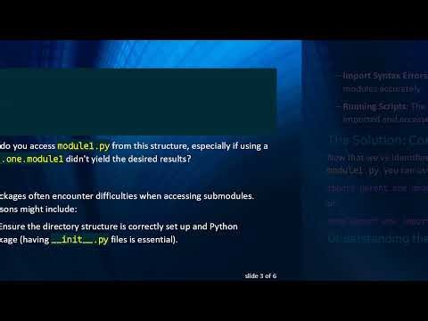 How to Access the module1.py in a Python Subpackage