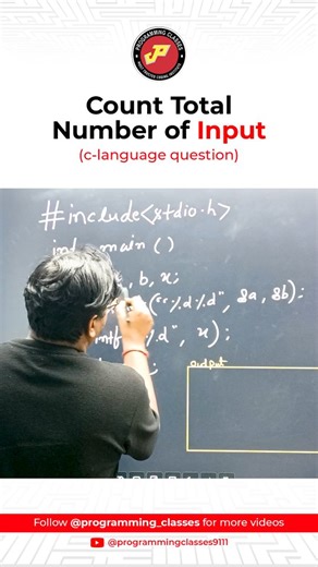 Programming Classes | Counting the Total Number of Inputs in C - using scanf() . . Follow @programming_classes learn more Tags Your Friends Don't forget Like ♥️... | Instagram