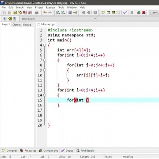 Mastering 2D Array Initialisation in C++ | Complete Guide #c