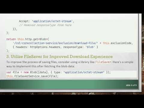 How to Download Files from an API in Angular