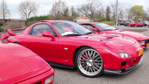 550HP Mazda RX-7 FD3S Twin-Turbo Shoots Massive Flames!