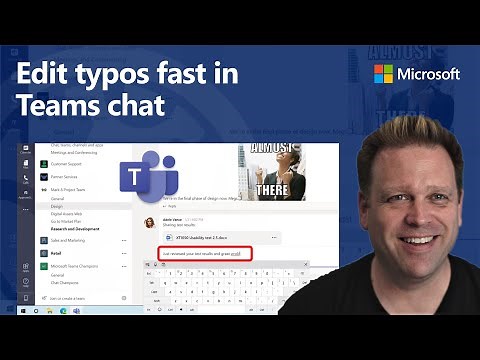 Correct typos fast in Microsoft Teams chat