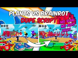 🌻 Plants Vs Brainrots ITEM DUPE SCRIPT Showcase 🎨 | Dupe Items GUI (2025)