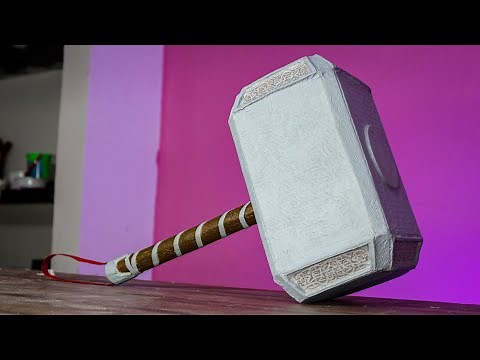 How To Make Thor Hammer ( Mjolnir ) | Cardboard DIY