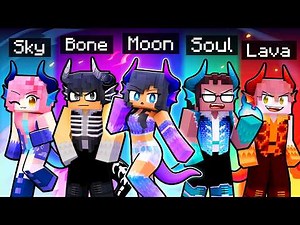 10 FRIENDS on one DRAGON BLOCK in Minecraft!