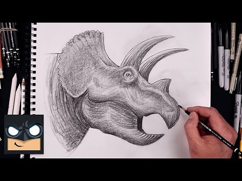 How To Draw Triceratops | YouTube Studio Sketch Tutorial