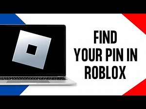 How To Find Your Pin in Roblox 2024