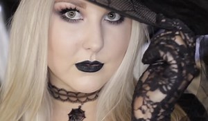 Dark Witch Glam Halloween Makeup Tutorial!