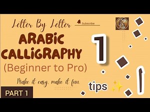 Learn arabic calligraphy at home for beginners (Tutorial 1- nuqaat, tips and ا )