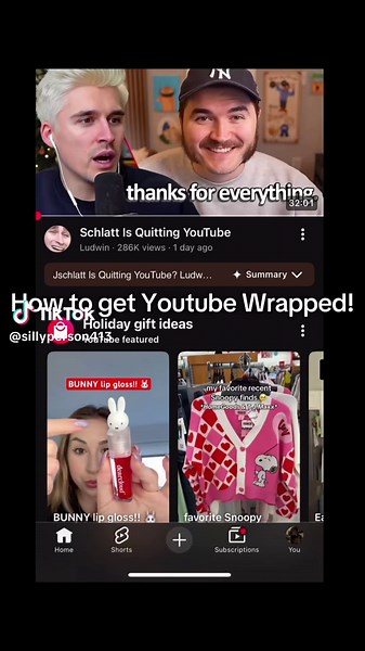 Made an updated tutorial on how to get youtube wrapped because my tutorial on it last year was getting a lot of attention from people now trying to find their youtube wrapped, so here! #Youtube #youtubewrapped #tutorial #relatable