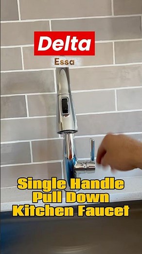 How to install Delta Essa pull down kitchen faucet. #diy #tutorial #plumbing #pulldownfaucet