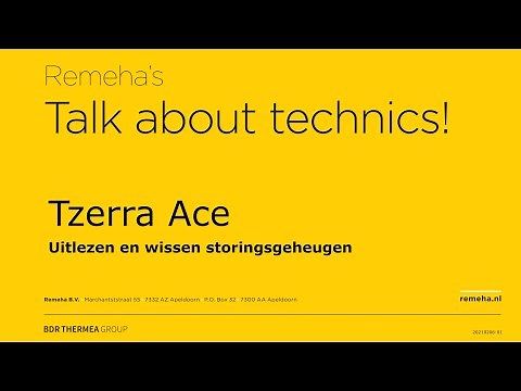 Remeha Tzerra Ace - Resetten van de volgende servicemelding