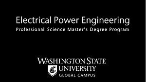Professional Science Master’s in Electrical Power Engineering